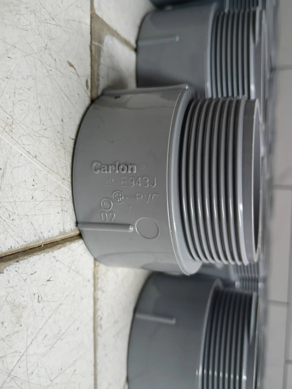 (49 Pack) Carlon E943J, 2", Schedule 40, Gray, PVC, Male, Terminal Adapter OB