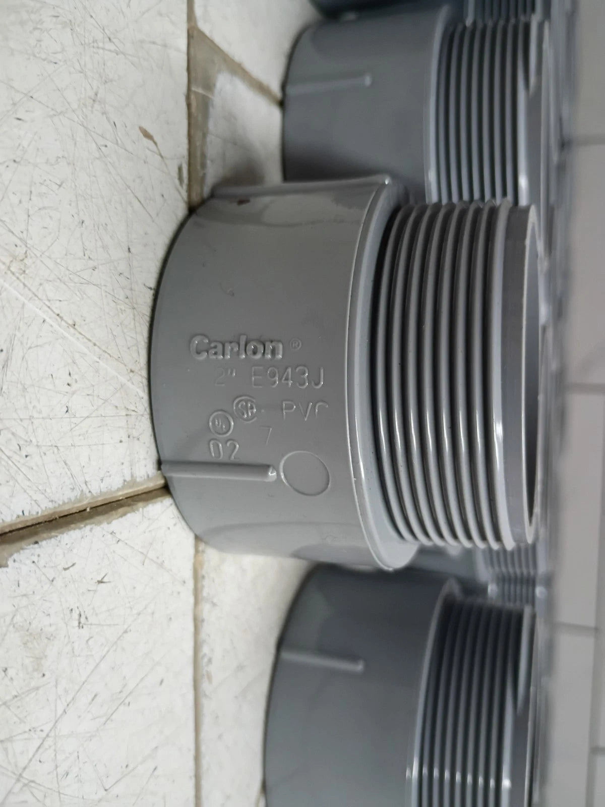 (49 Pack) Carlon E943J, 2", Schedule 40, Gray, PVC, Male, Terminal Adapter OB