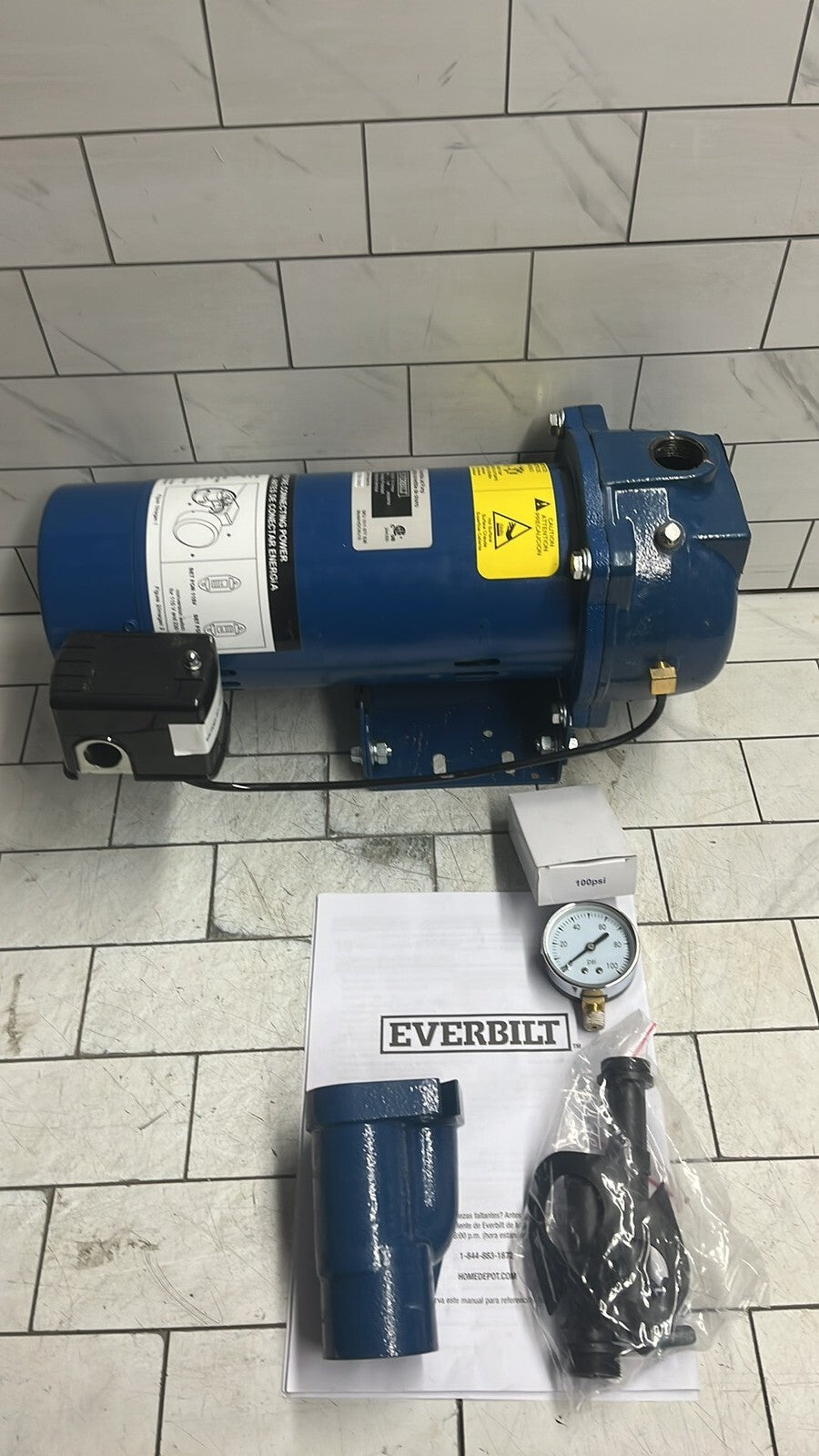 Everbilt HDCWJ10, 1 HP Professional Convertible Jet Pump PARTS ONLY