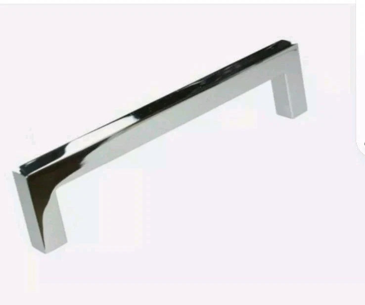 Lot of 10 GlideRite 5" CC Solid Square Slim Bar Pull Polished Chrome - New
