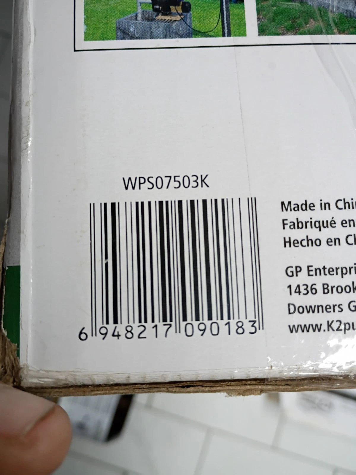 K2 Pumps WPS07503K Shallow Well Jet Pump 3/4 Hp Lead Free Thermoplastic FOR PART