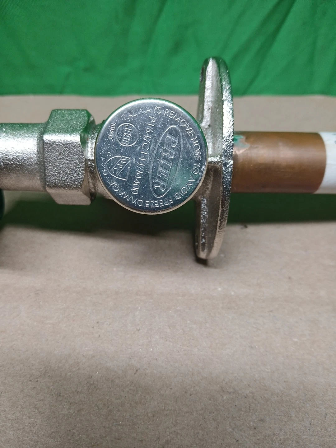 Prier 1/2" x 10" Brass Frost Free Anti-Siphon Outdoor Wall Hydrant MPT x SWT