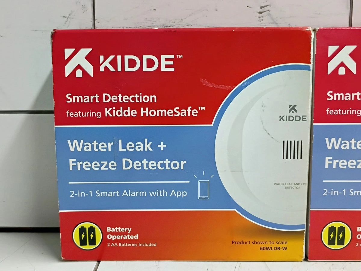 (4 Pack) Kidde 60WLDR-W Battery Smart Water Leak Detector &Freeze Alarm NEW