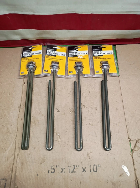 4PK Everbilt EBFBE-5500-240-INC Low-Watt FoldBack ScrewIn Water Heater Element,