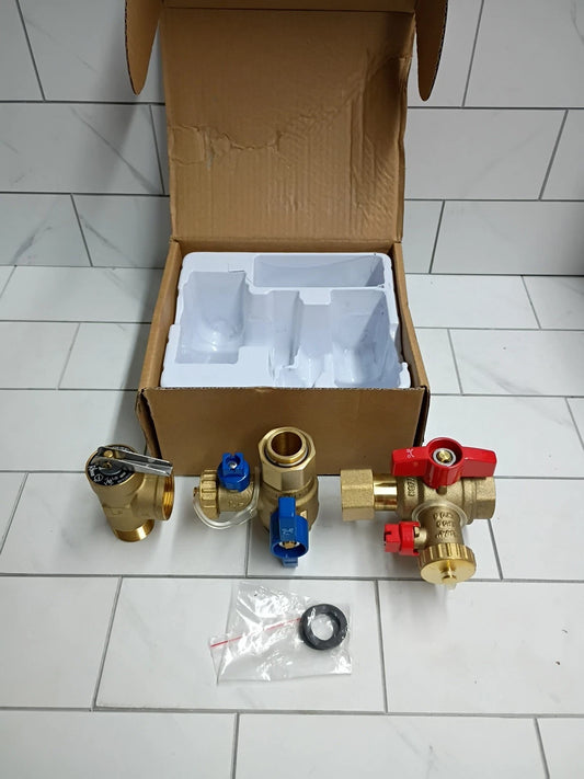 Rheem Brass Service Valves for Tankless Water Heaters RTG20326 New Open Box
