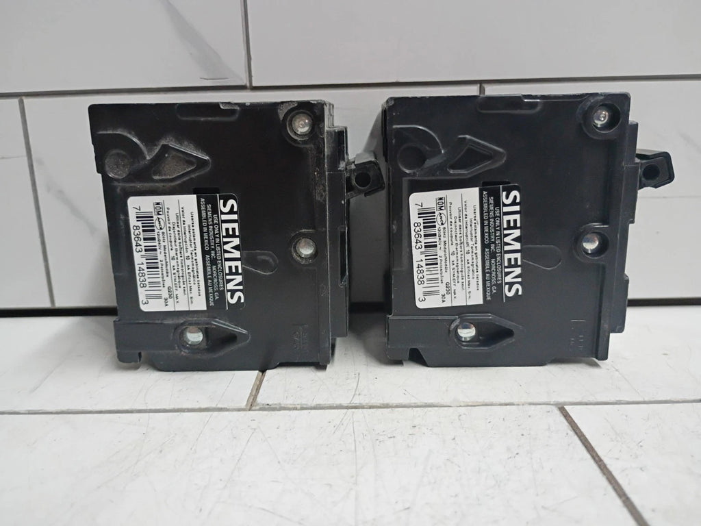 (2 Pack) Siemens QP Q230 2 Pole 30 Amp 240V Circuit Breaker plug Open Box