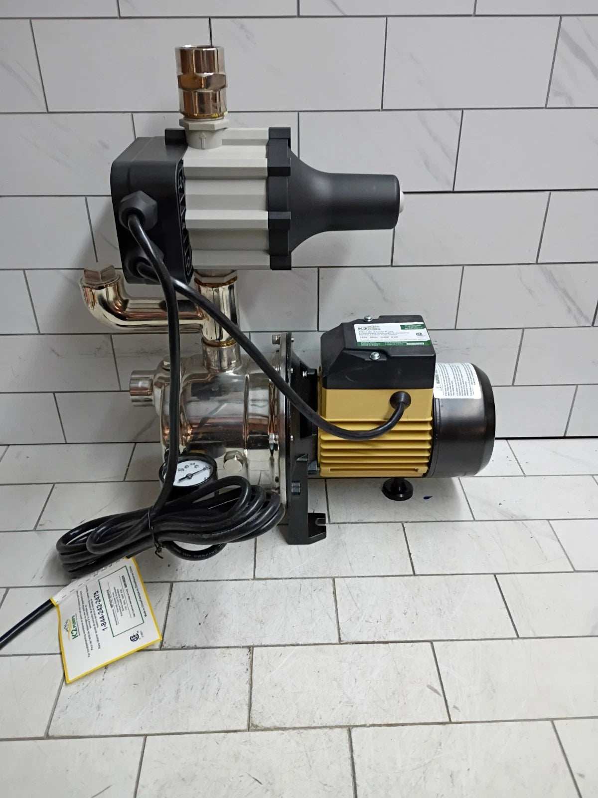 K2 Pumps Automatic Booster Pump 3/4Hp Lead Free Stainless Steel 115V NEW OPEN BO