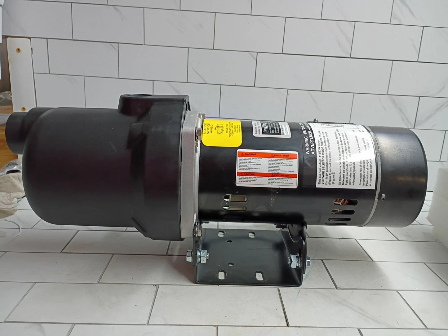 Everbilt HDSWJ5P 1/2 HP Plastic Shallow Well Jet Pump OPEN BOX