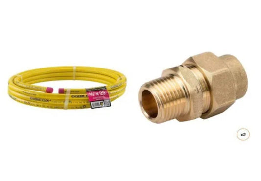 1/2 in. CSST x 25 ft. Corrugated Stainless Steel Tubing and 1/2 in. CSST....