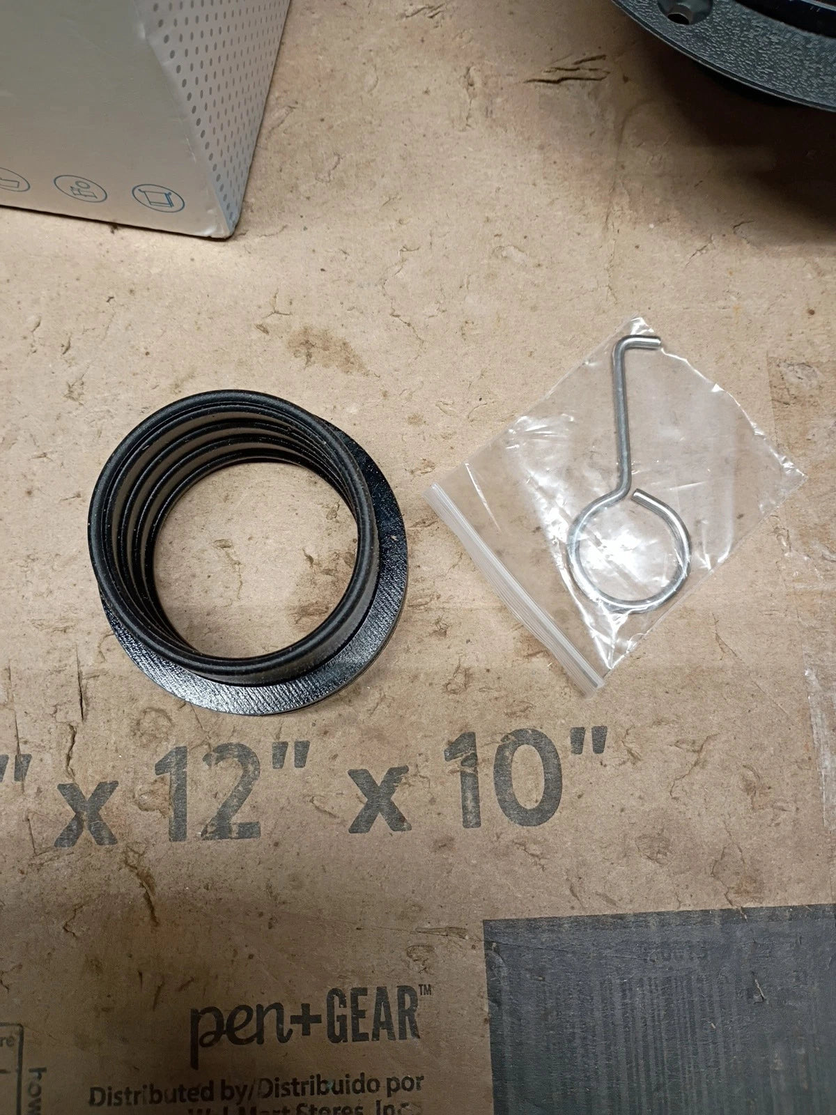 4 Inch Shower Floor Drain with Flange Square Shower Drain with Hair Straine, OB,