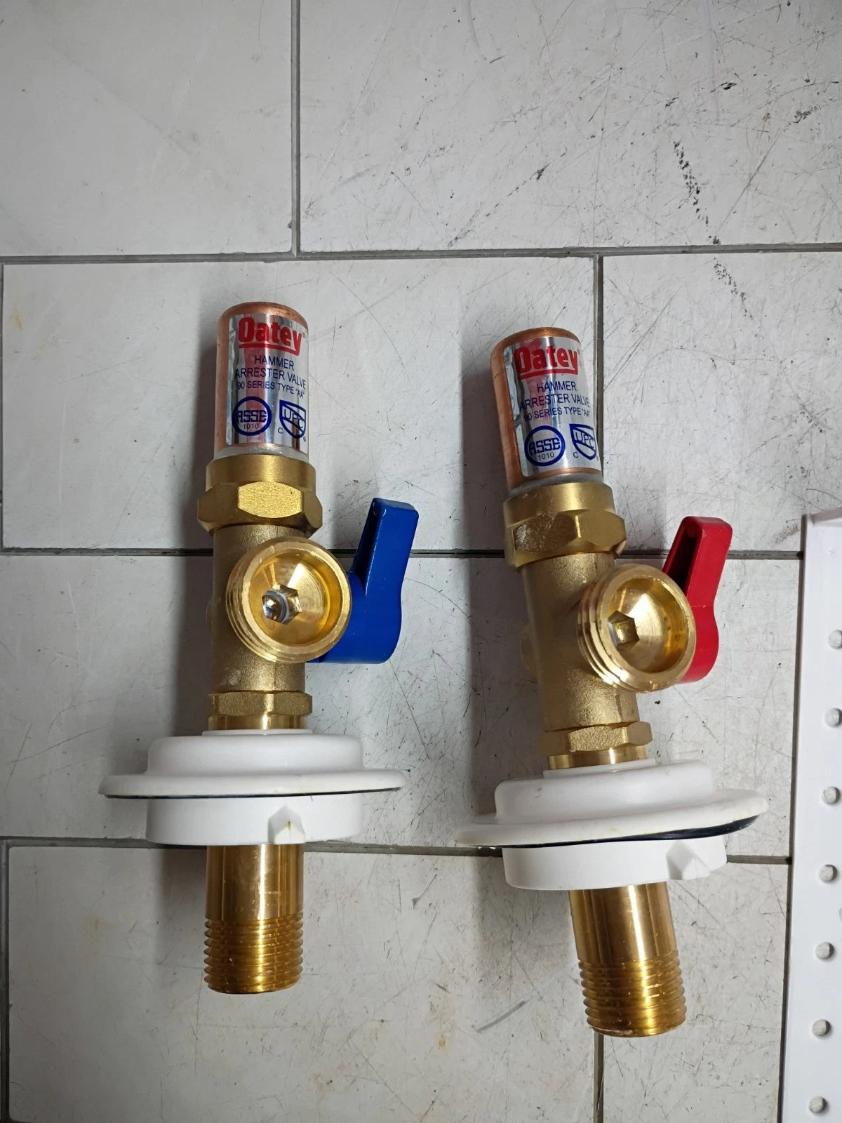 Sweat Connection Washing Machine Outlet Box Water Hammer Arresters 1/4" Turn OB.