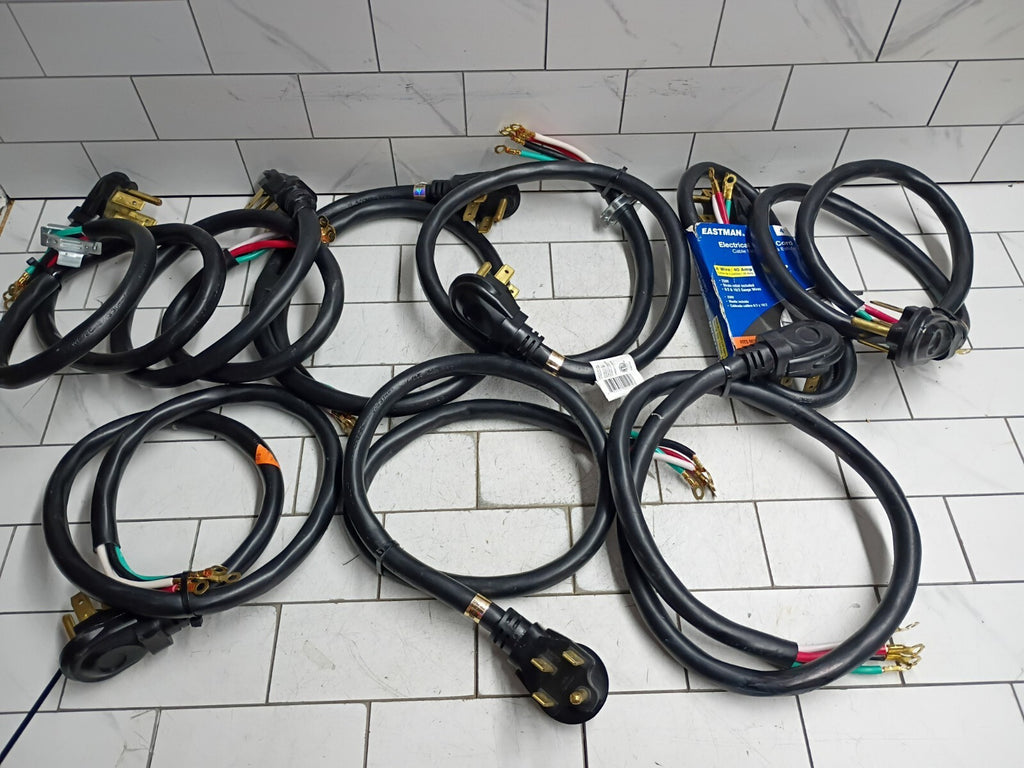 (8 Pack) Electric Range Cord, 40 Amps 4-Prong Wire Open Box
