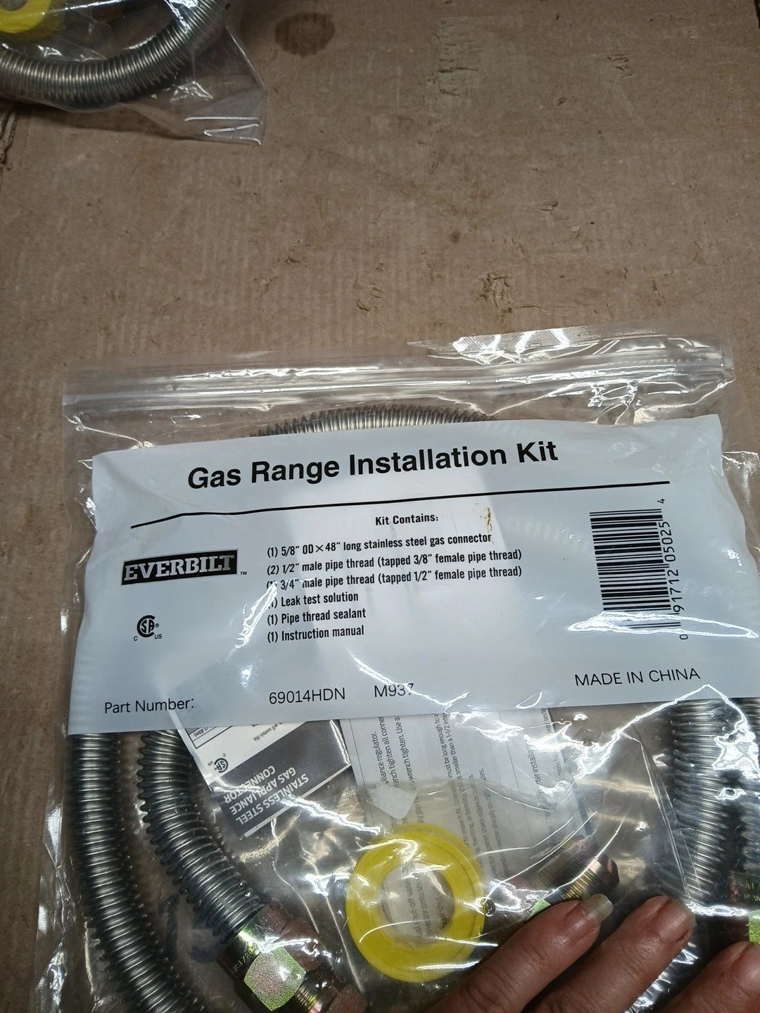 Everbilt Gas Range Installation Kit 48" 69014HDN