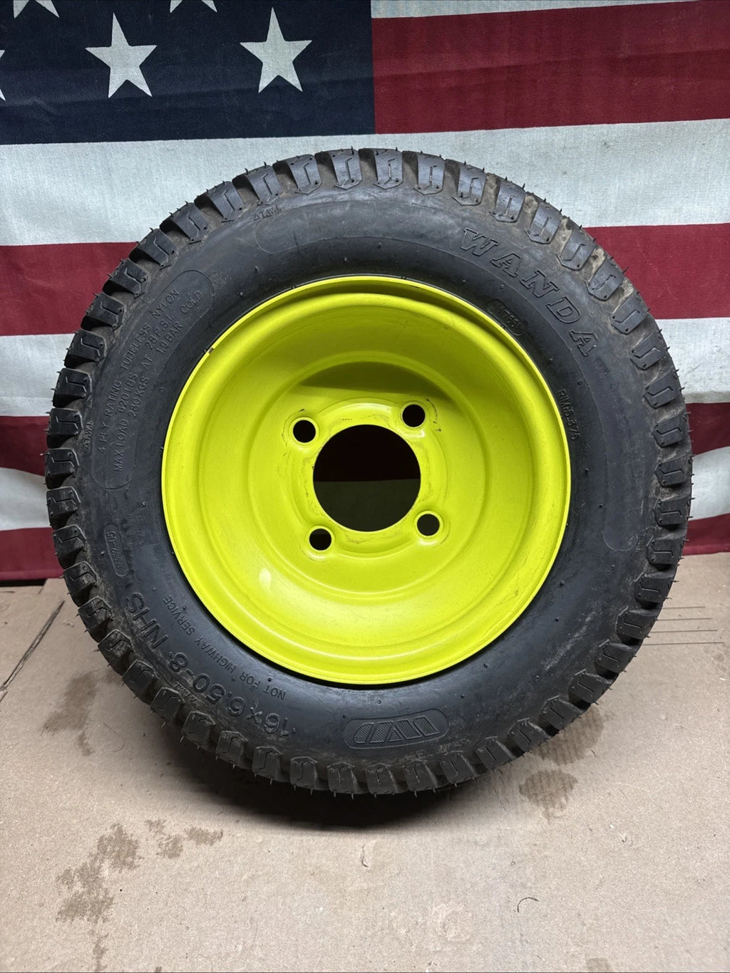 Rear Wheel And Tire For Ryobi Z30Li 80V Zero Turn Lawn Mower