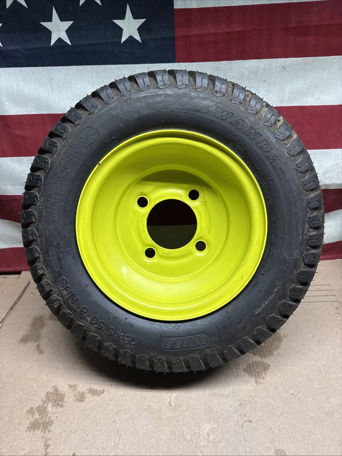 Rear Wheel And Tire For Ryobi Z30Li 80V Zero Turn Lawn Mower
