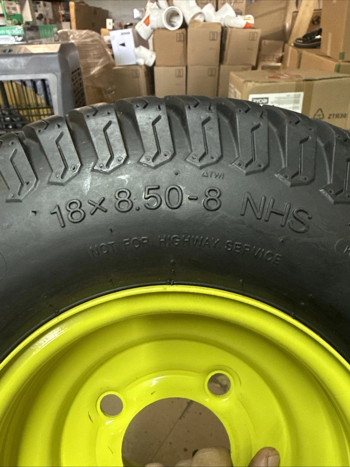 Rear Wheel And Tire For Ryobi Z54Li And Z42Li 80V Zero Turn Lawn Mower NEW