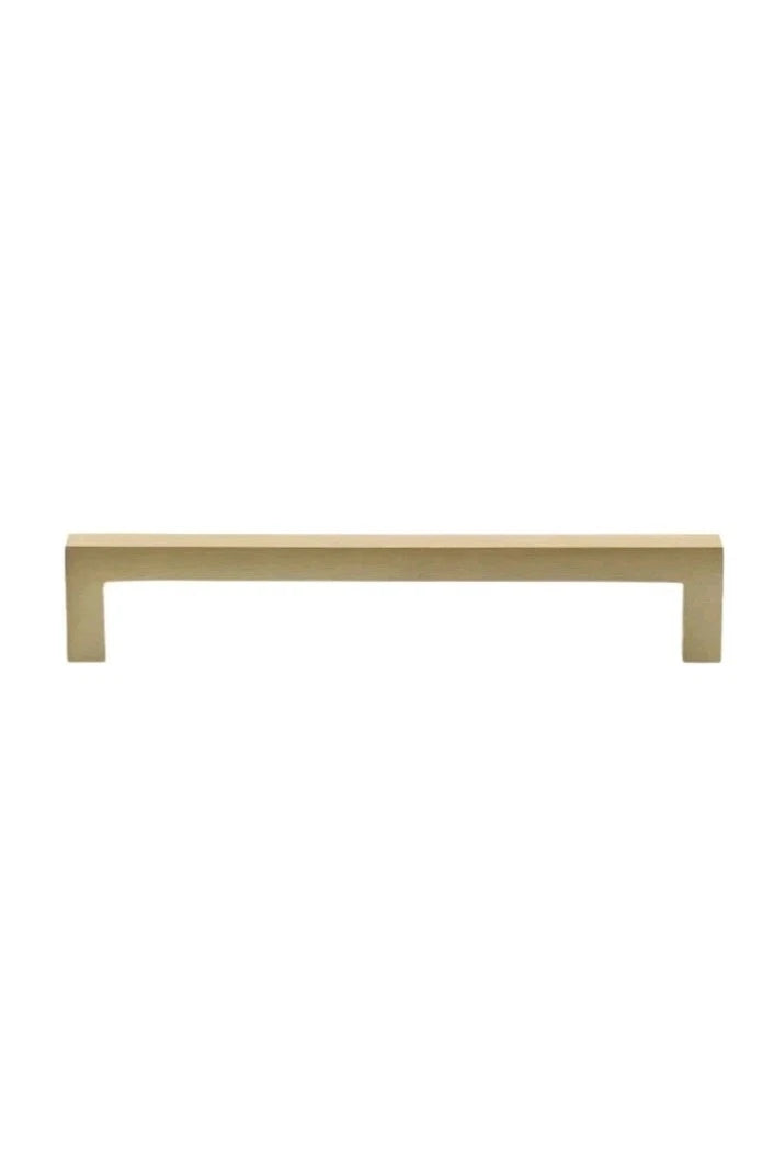 10pk GlideRite 7-9/16" CC Solid Square Slim Bar Pull Satin Gold - 21683-192-SG-1