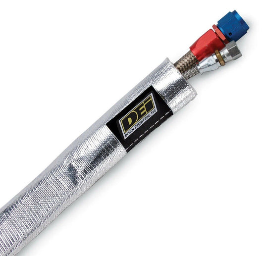 DEI Thermal Protection Hose Sleeve 10418; Sheath 3ft x 1/2 in. Silver Aluminum.