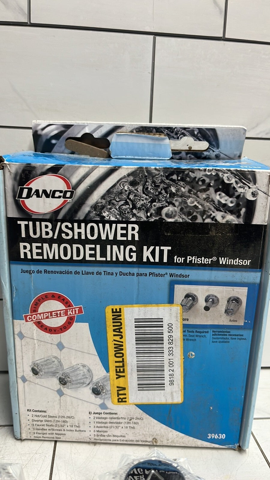 Danco 39630 Tub/Shower Remodeling Kit for Pfister Windsor OPEN BOX