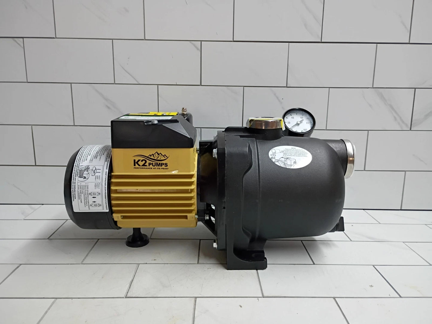 K2 Pumps Shallow Well Jet Pump 3/4 Hp Lead Free Thermoplastic 115/230V OPEN BOX