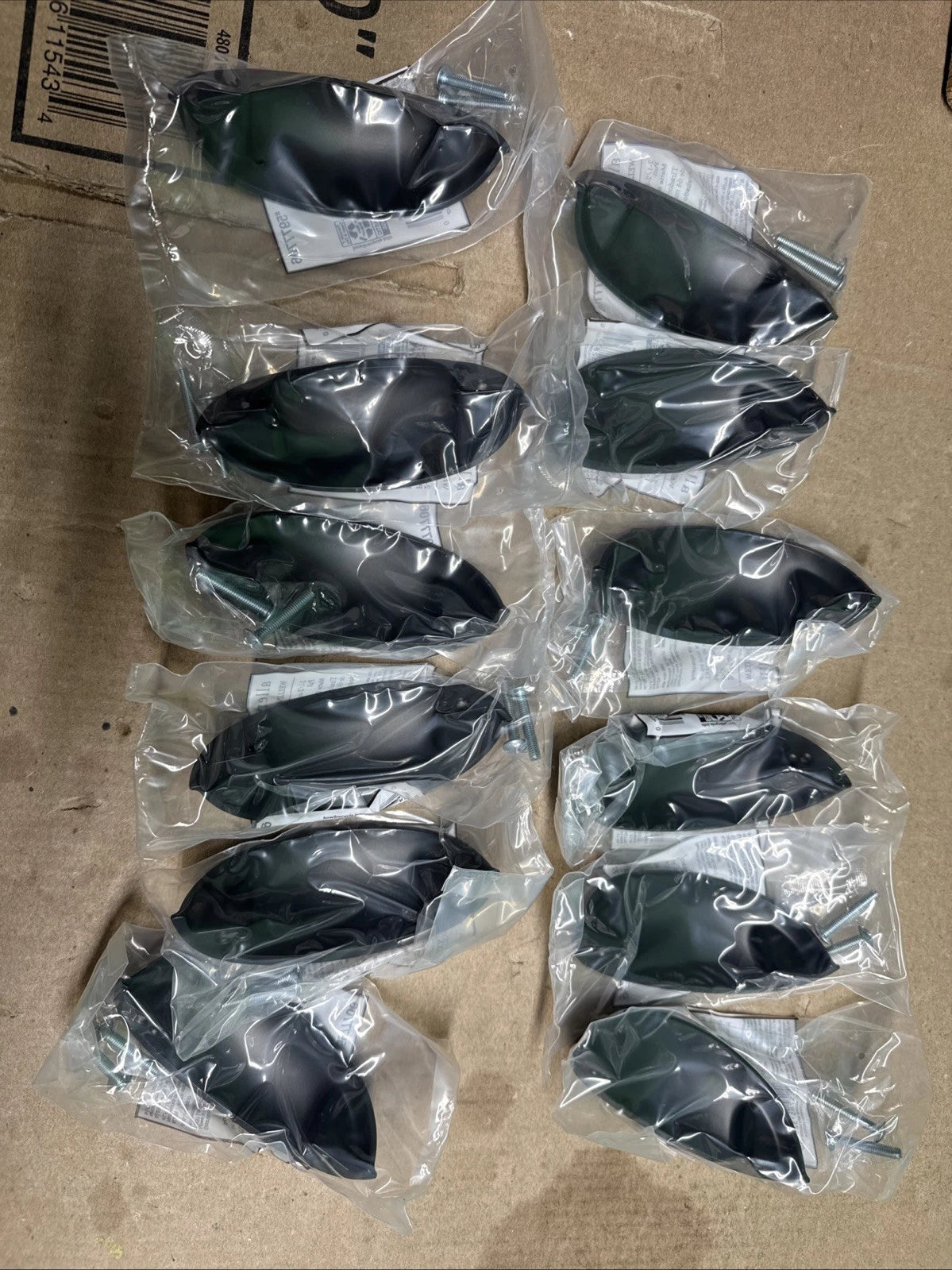 12PK Allen+Roth 2-1/2in Or 3in Wellington Matte Black Dual Mount Oval CupDrawer