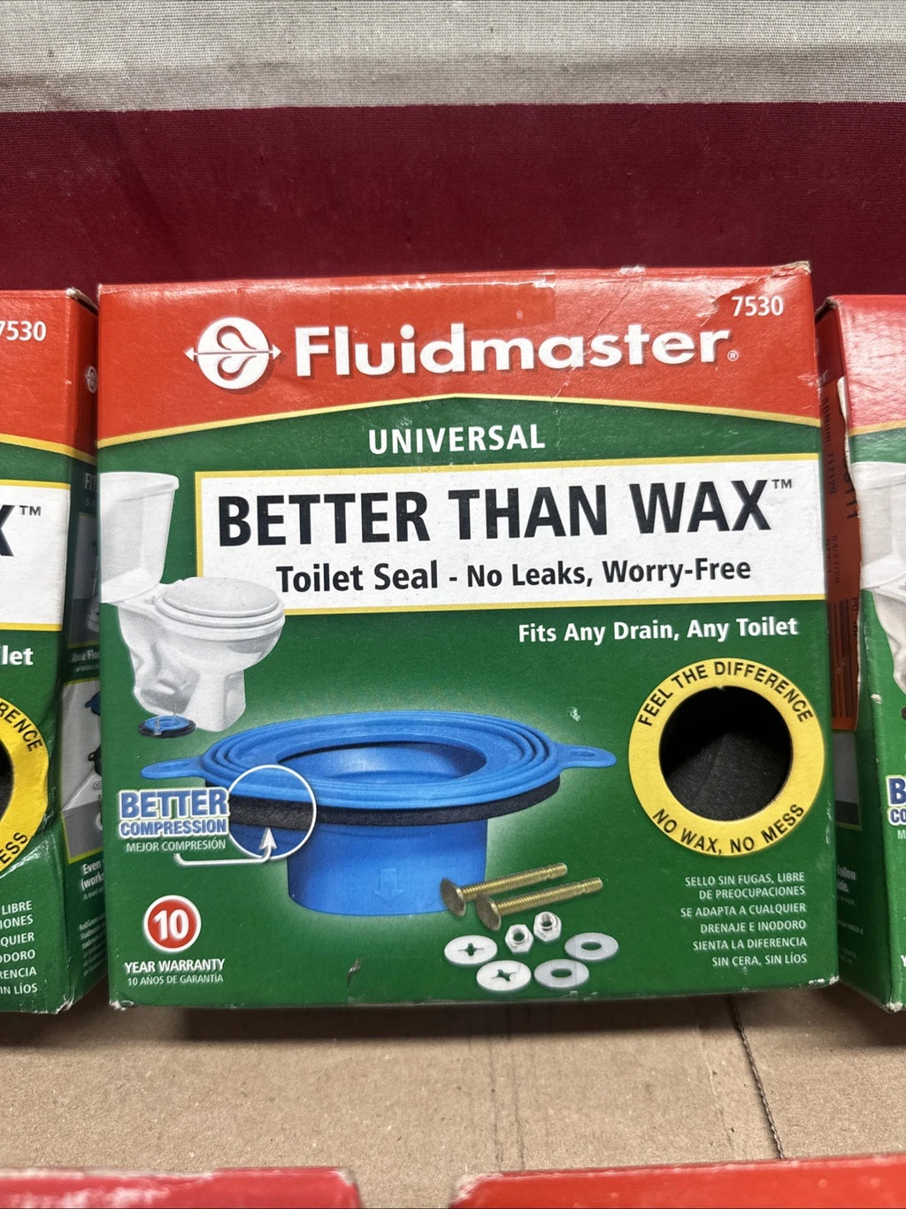 5pk Fluidmaster, Universal Better Than Wax Toilet Seal 7530, OB