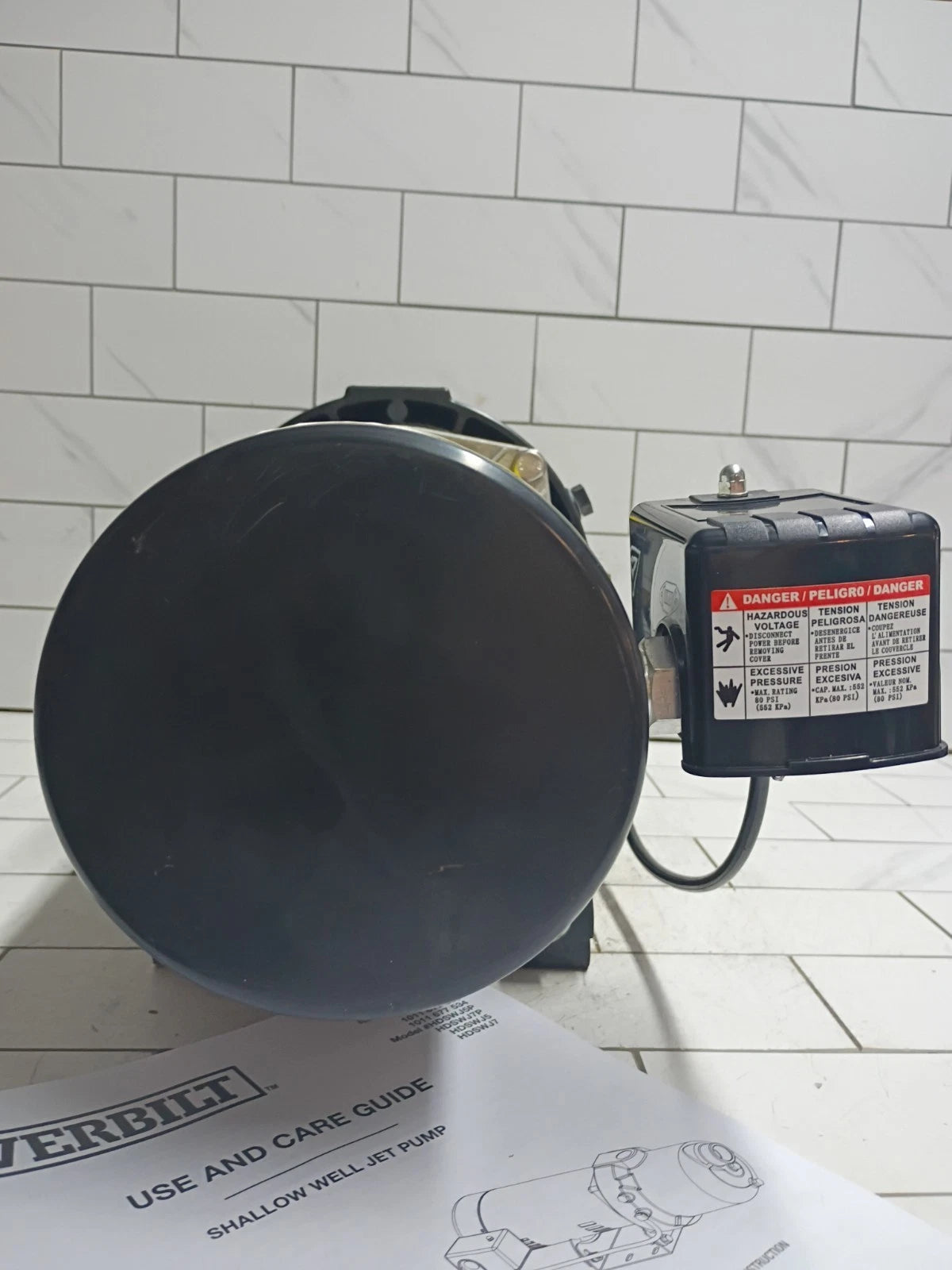 Everbilt HDSWH5P 1/2 HP Plastic Shallow Well Jet Pump New Open Box