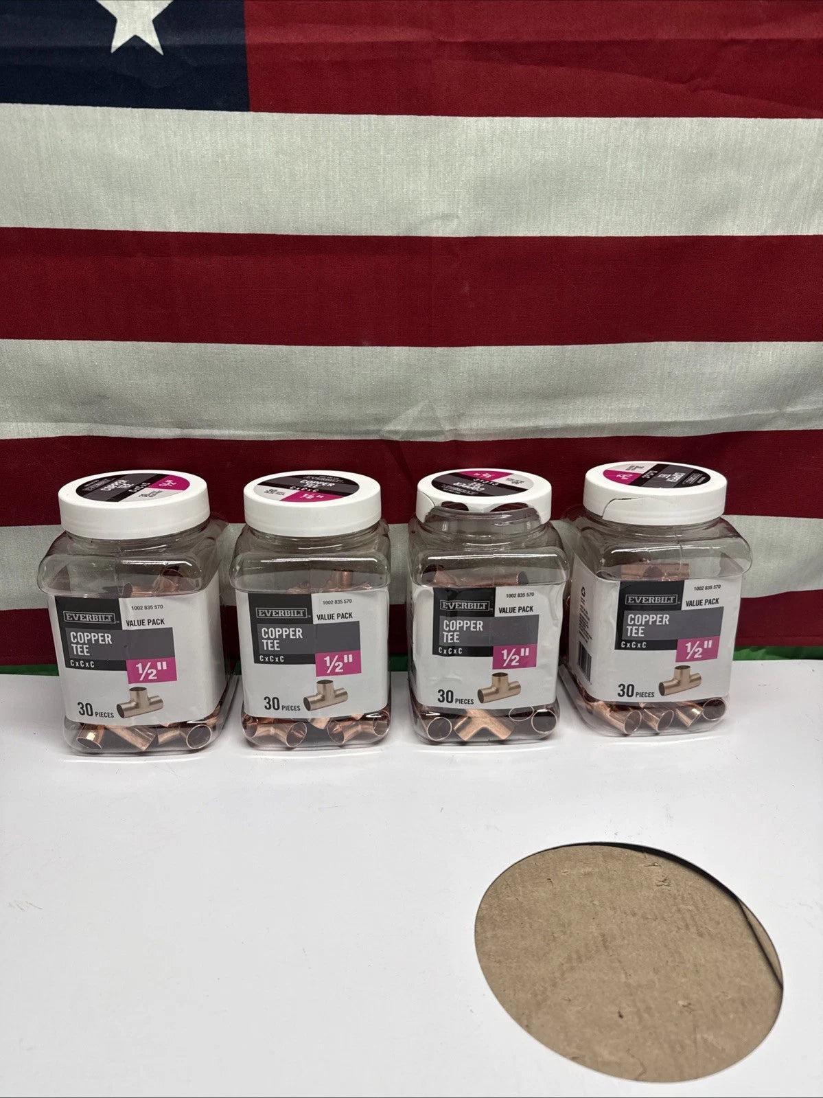 Lot Of 120 EVERBILT 1/2 in. Copper Tee Fittings CxCxC NEW