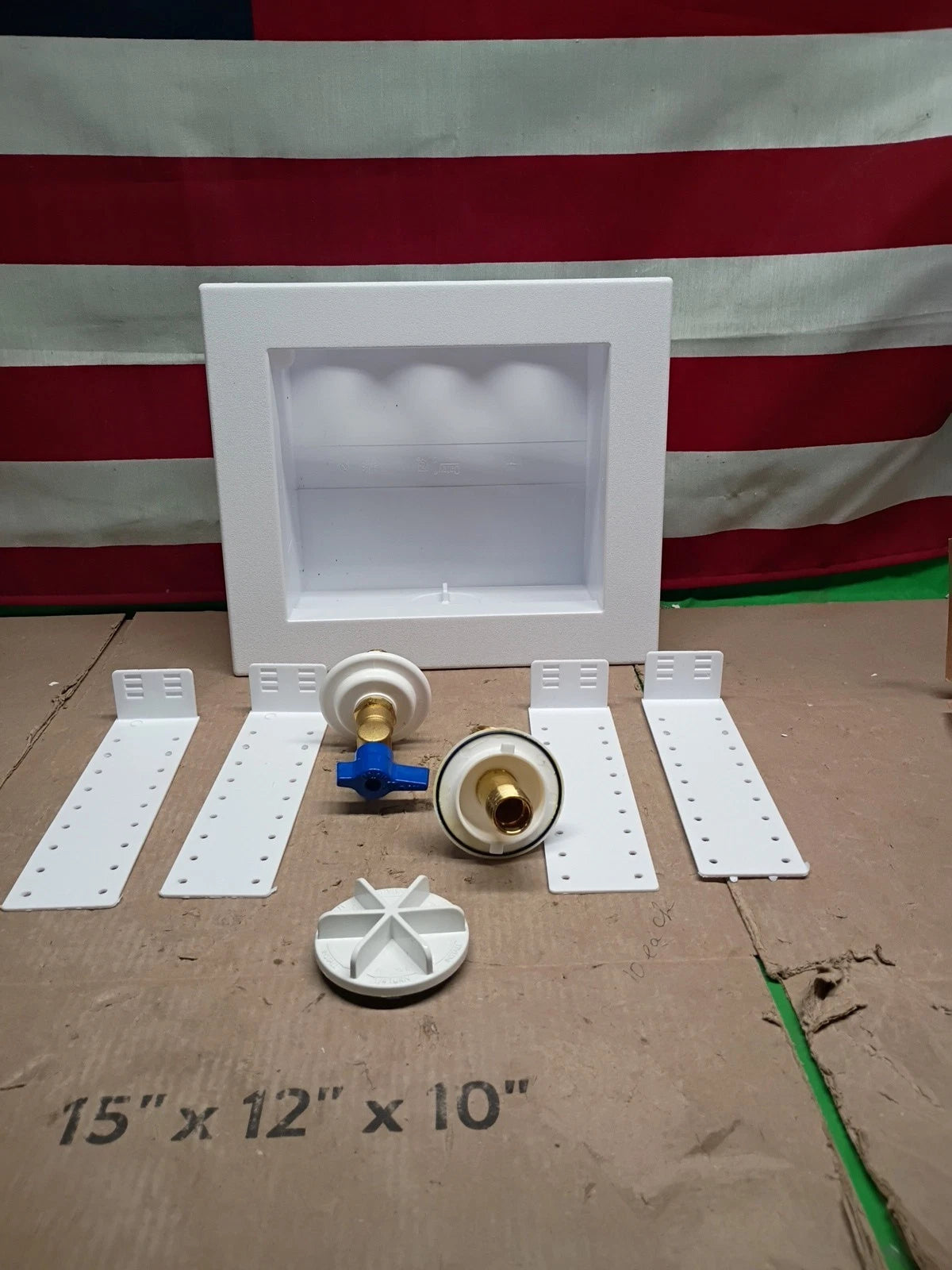 Oatey Quadtro Model 38529 Washing Machine Outlet Box 1/2" copper sweat or thread