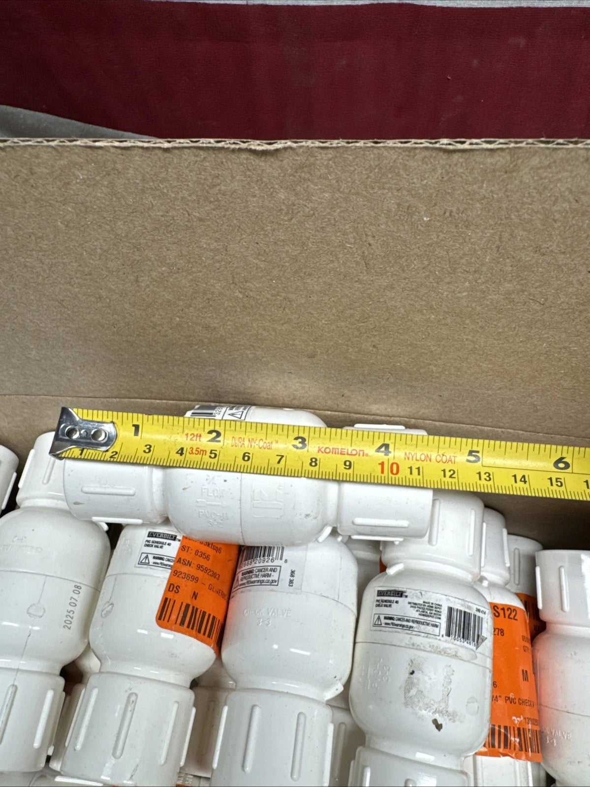 LOT OF 60 Everbilt 3/4" Slip PVC CHECK VALVE