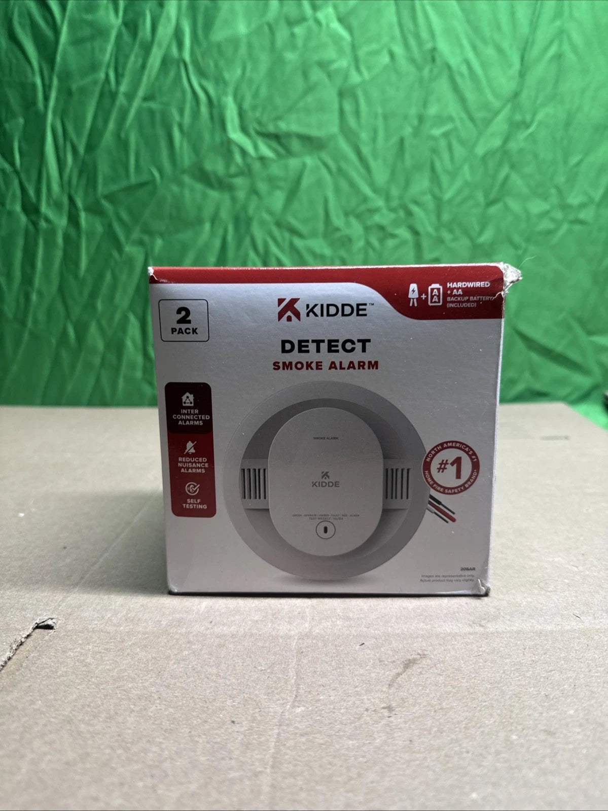 Kidde Hardwired Smoke Detector with Battery Backup & LED, 2-Pack (20SAR)