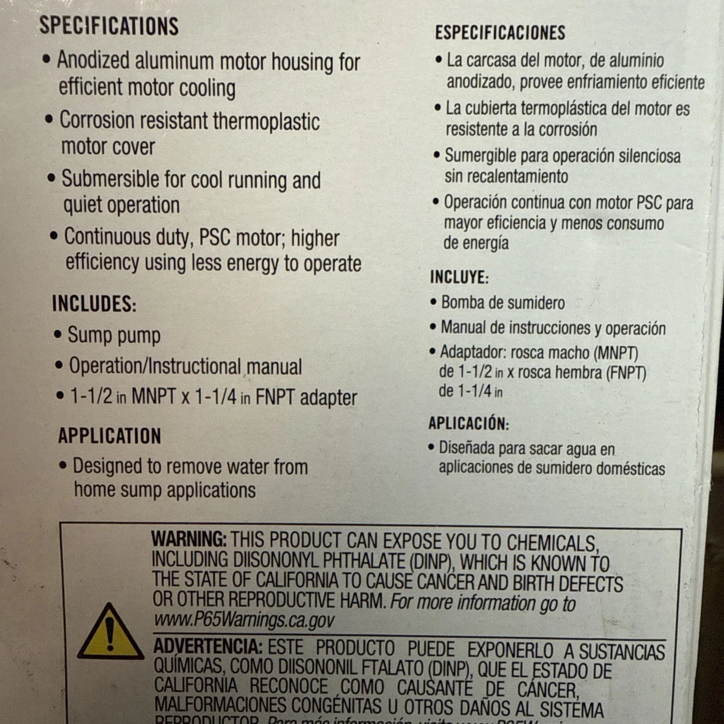 Everbilt 1/3 HP Corrosion Resistant Aluminum Sump Pump w/ Tether Switch NEW OB