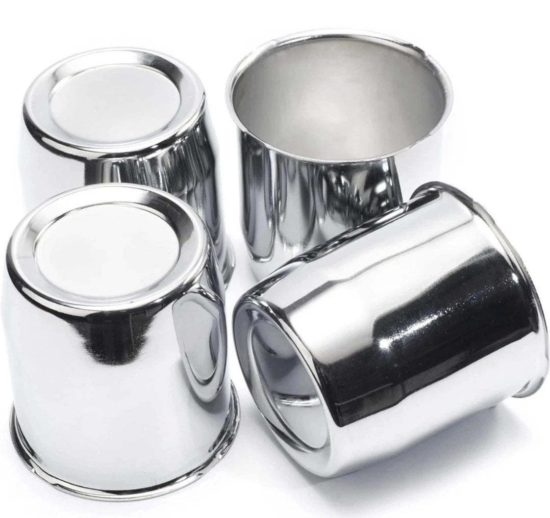4PCs Rheedal 3.27 Inches Chrome Silver Wheel Cover NEW OPEN BOX