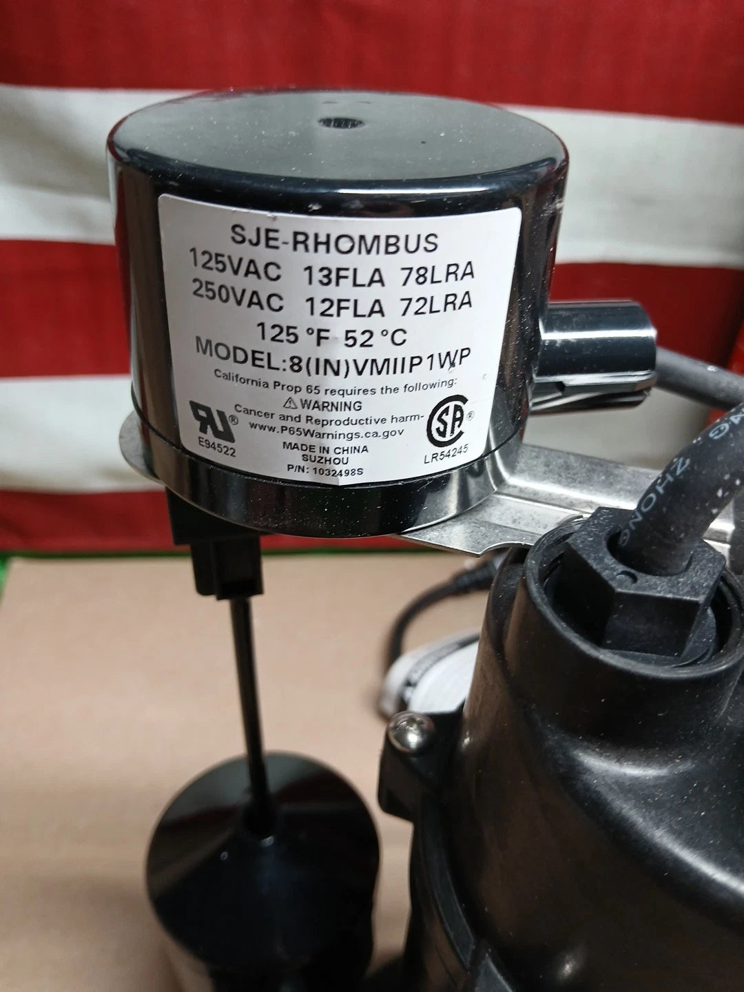 Everbilt 1/3 HP Aluminum Sump Pump Submersible Vertical Switch- HDSP33V, NEW