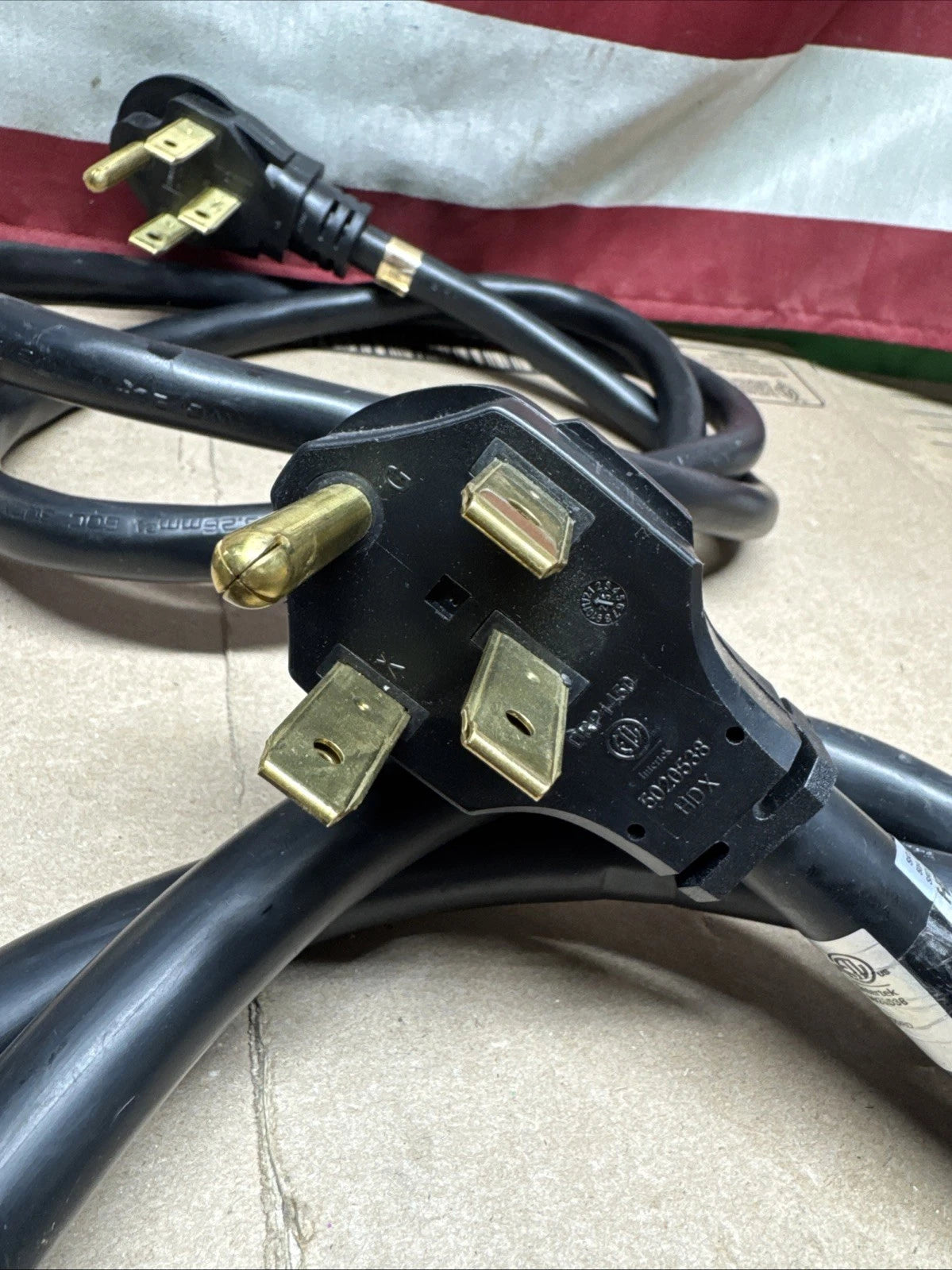 4- Pack HDX 6 ft. 50 Amp 4-Prong Range 6 Gauge Power Cord 575052