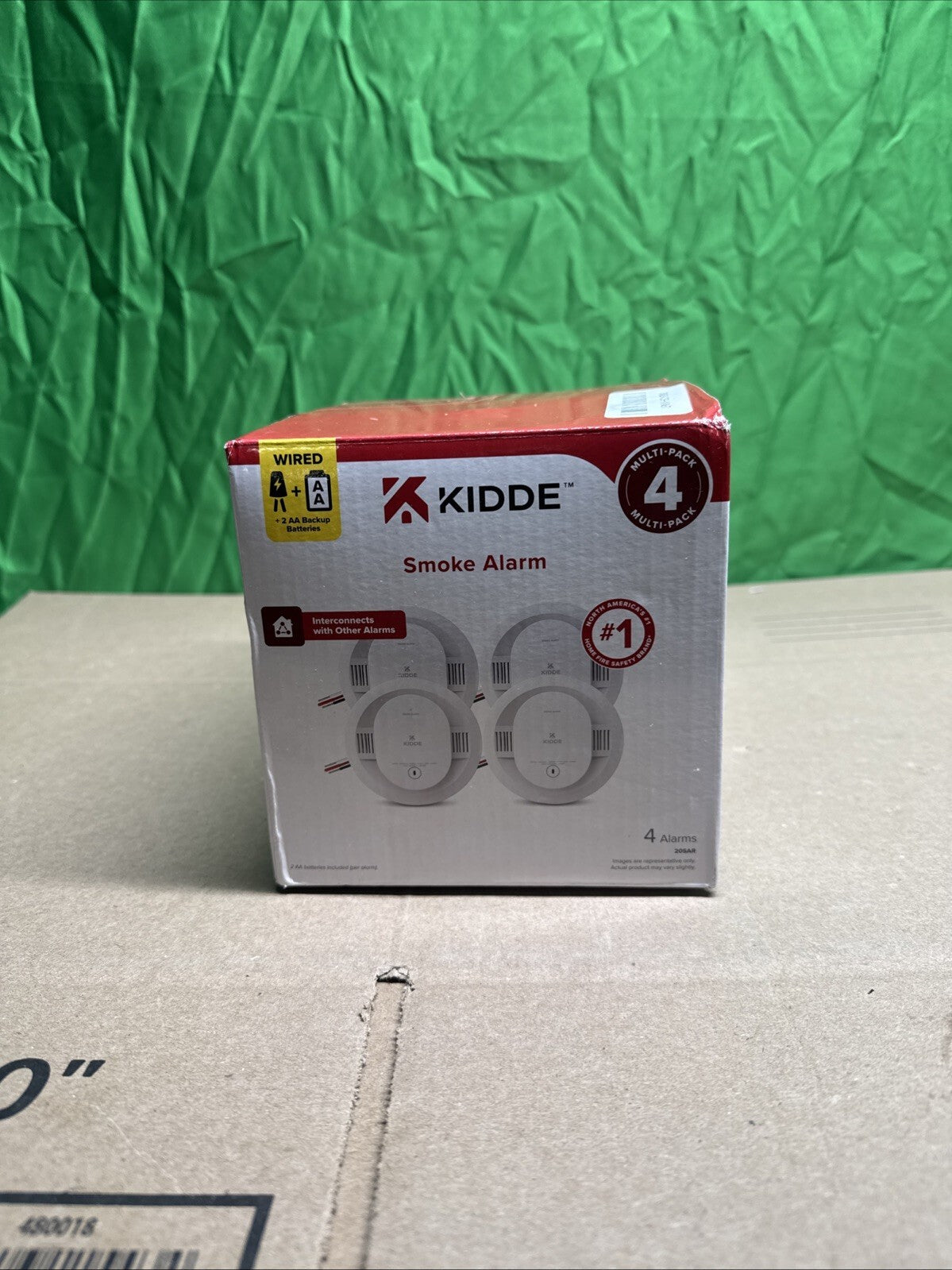 Kidde Smoke Alarm Model 20SAR Hard Wired Detector, battery, 4 Pack NEW OPEN BOX