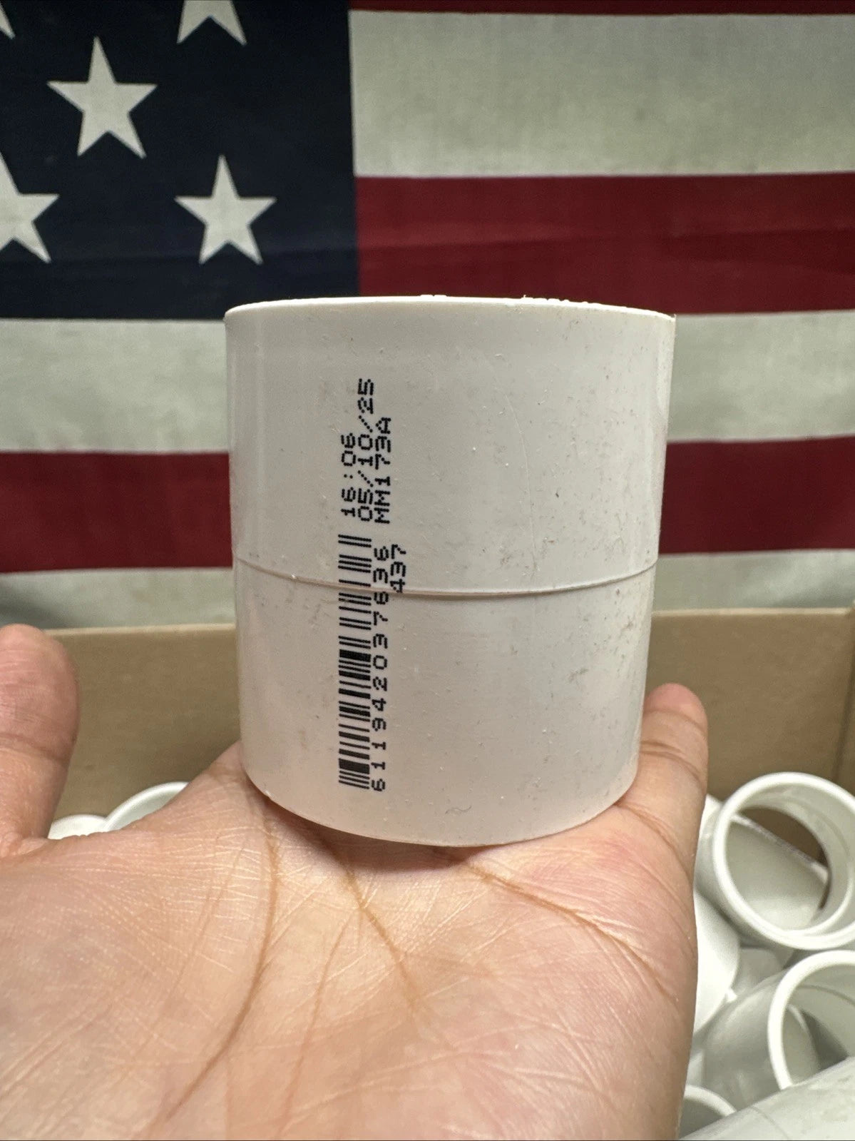 Lot Of 100 Charlotte Pipe and Foundry Coupling Pvc White 1-1/2" X 1-1/2"