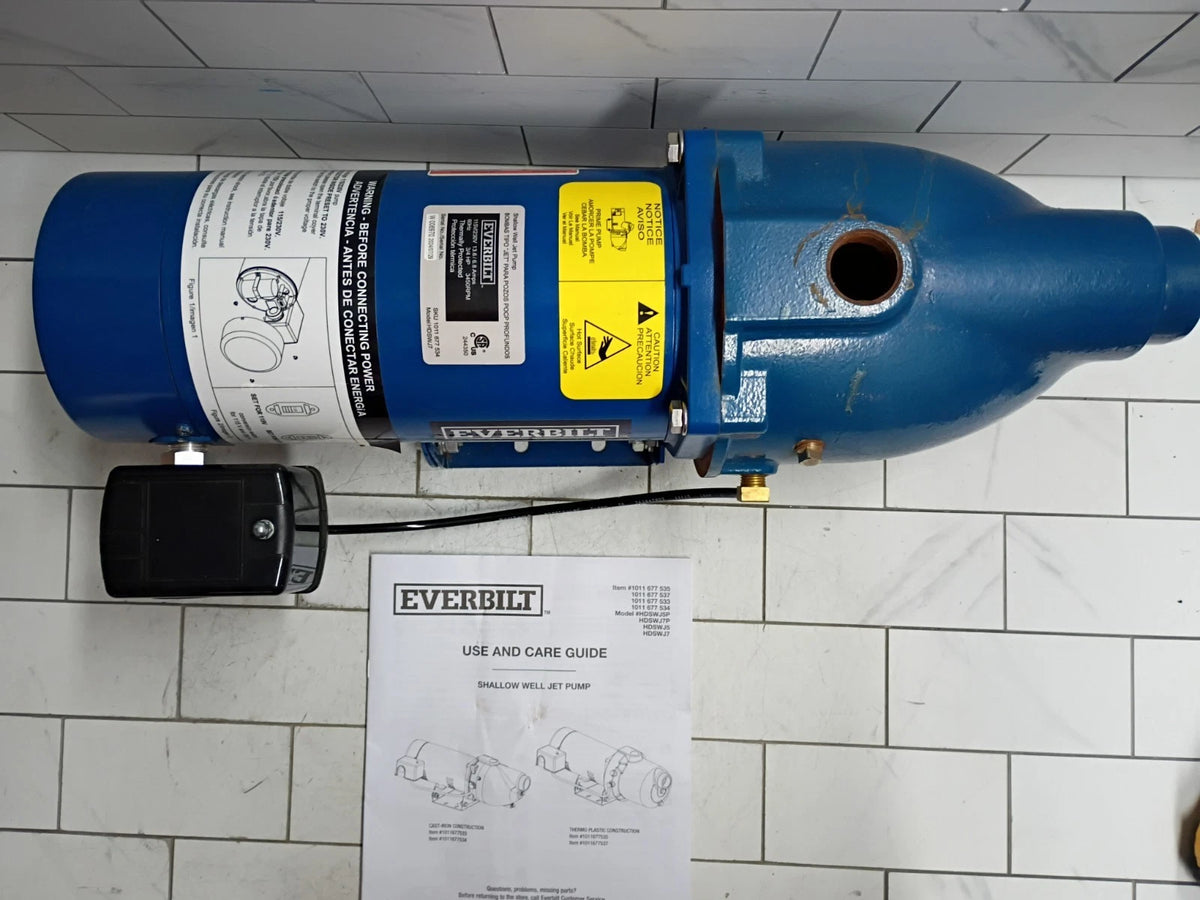 Everbilt HDSWJ7 3/4 HP Cast Iron Shallow Well Jet Pump FOR PARTS
