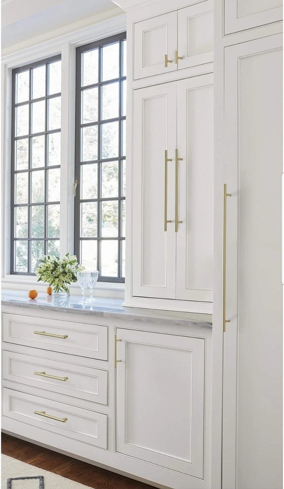 10-pk Amerock Bar Pulls 3-3/4 in 96 mm Center-to-Center Golden Champagne Cabinet
