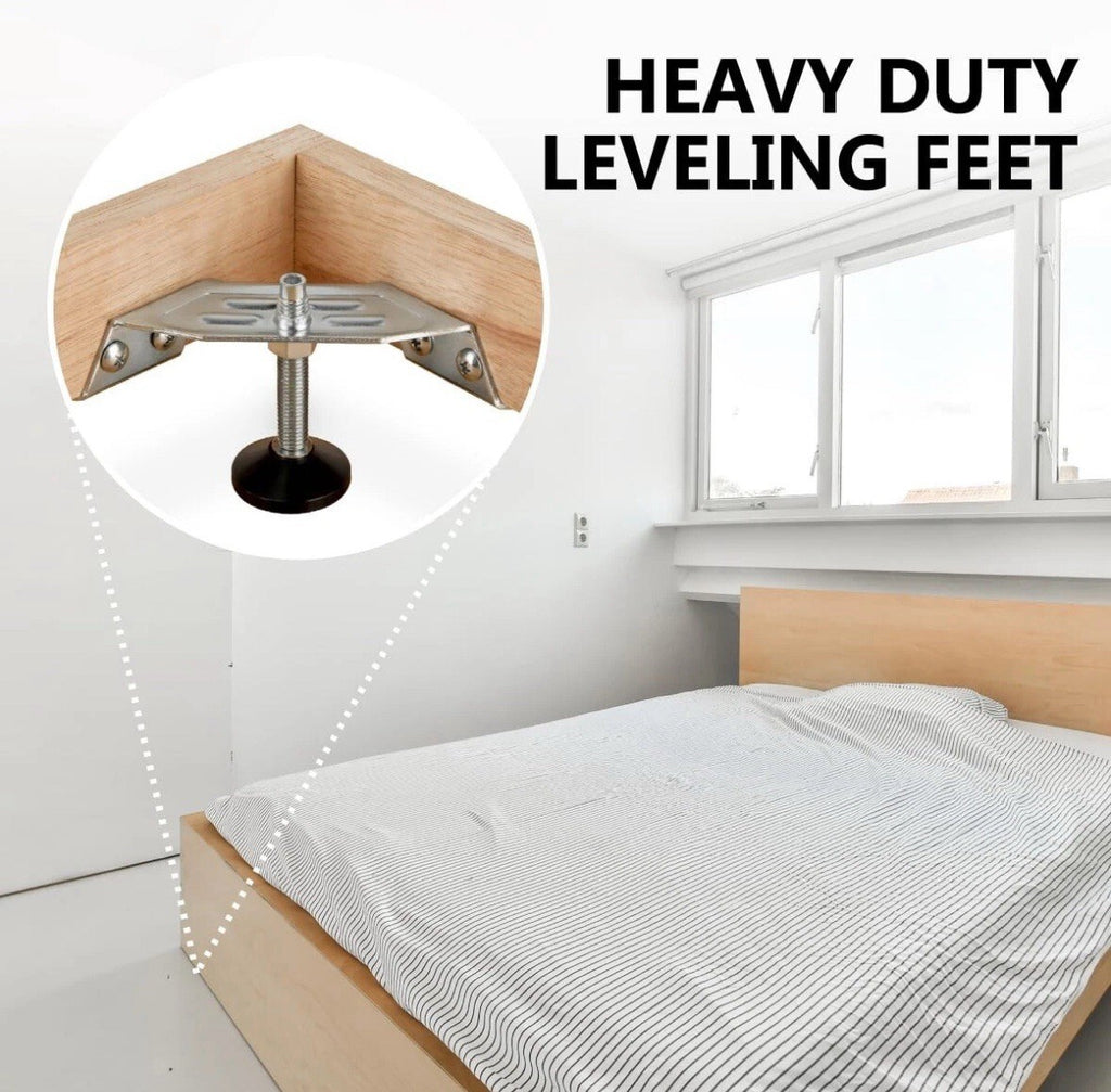 2pk Corner Leveling Feet 4PK,HeavyDuty Adjustable Furniture Feet for Cabinet/Va