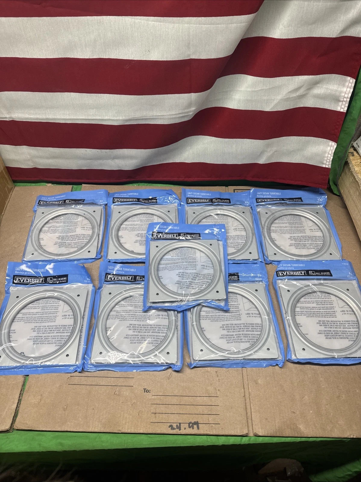 9PK Everbilt 6"Lazy Susan Turntable 400 lb.Load Rating Round Replacement Part D1