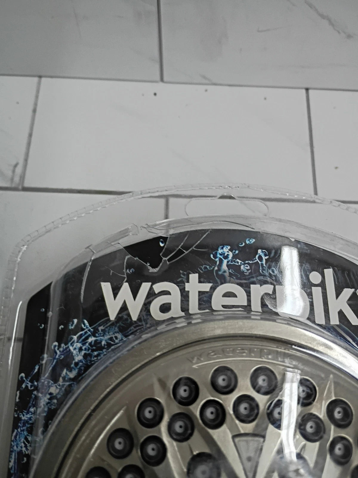 Waterpik PowerPulse Massage Hand Held Shower Head Brushed Nickel 7 Settings Read