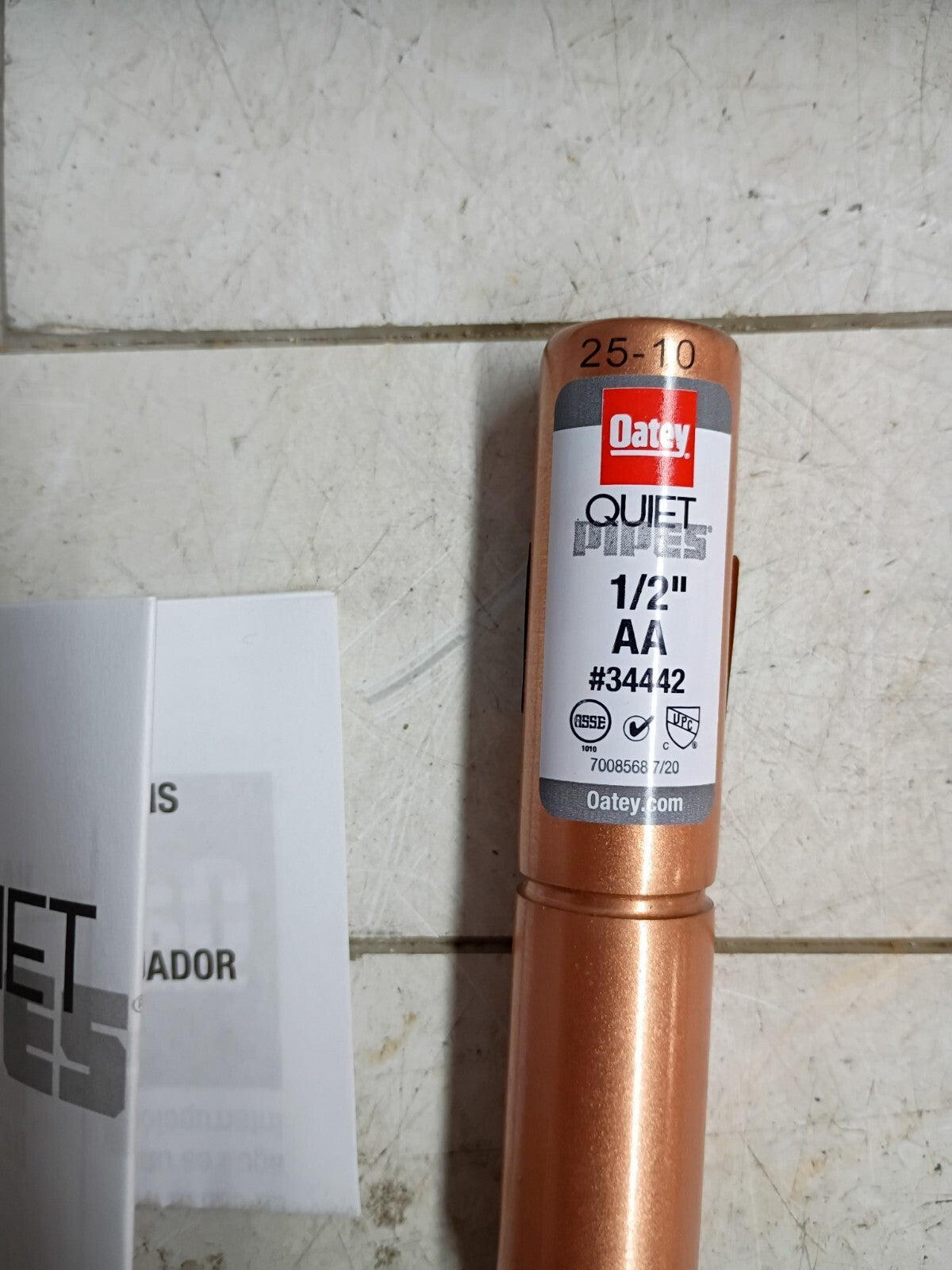 5Pk Oatey Quiet Pipes SWT/Press AA Straight Hammer Arrestor 1/2" Male 34442 OB