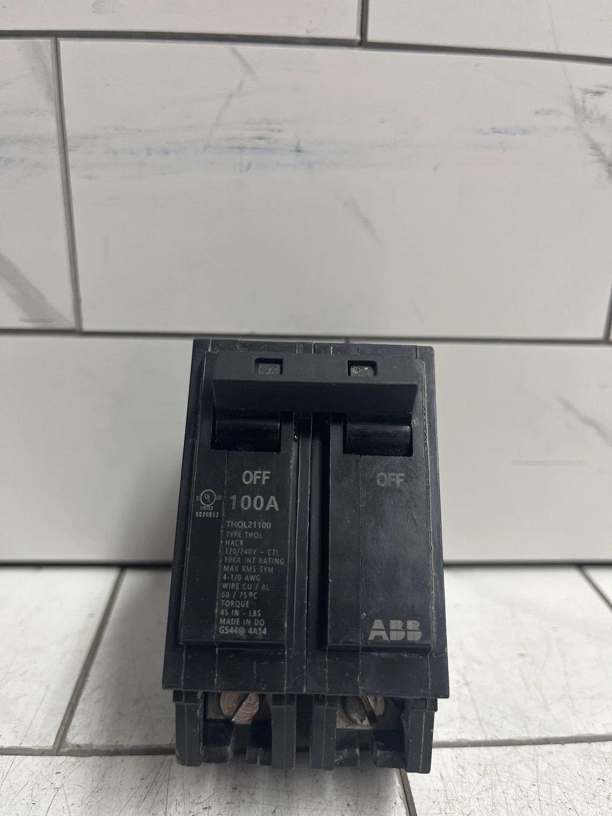 ABB 100 Amps 2-Pole Circuit Breaker THQL21100PA OPEN BOX