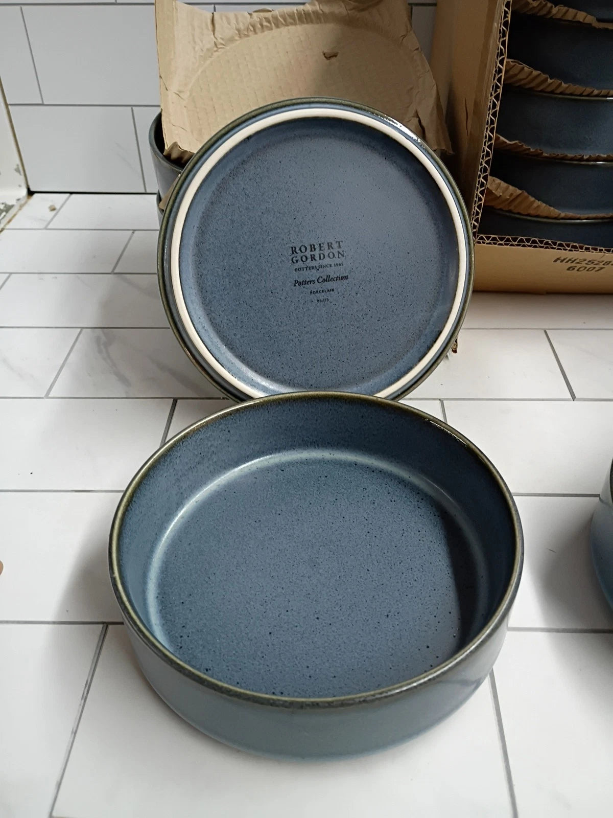 Lot of 12 Steelite International 6124RG094 Stack Bowl 6 1/4"x 1 3/4" 17oz Storm