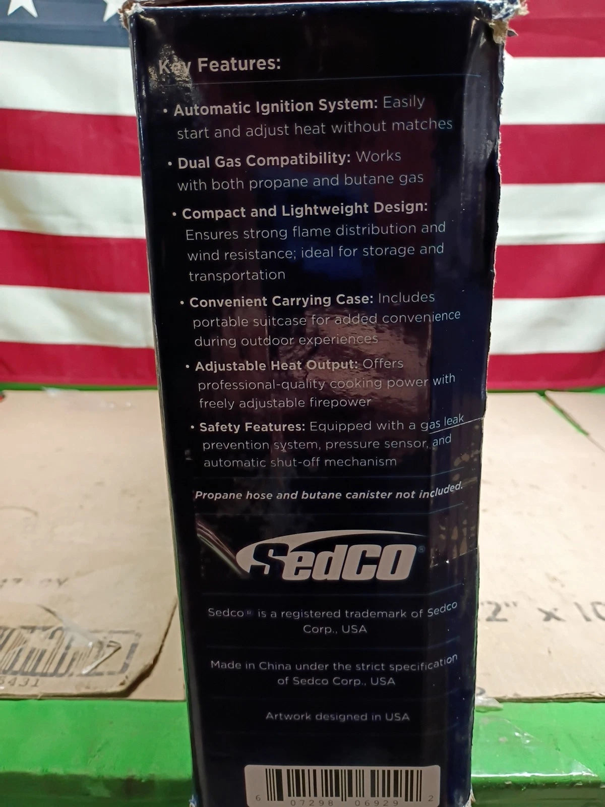 Sedco SD-GS200 Dual Gas Portable Camping Stove Double Burner.