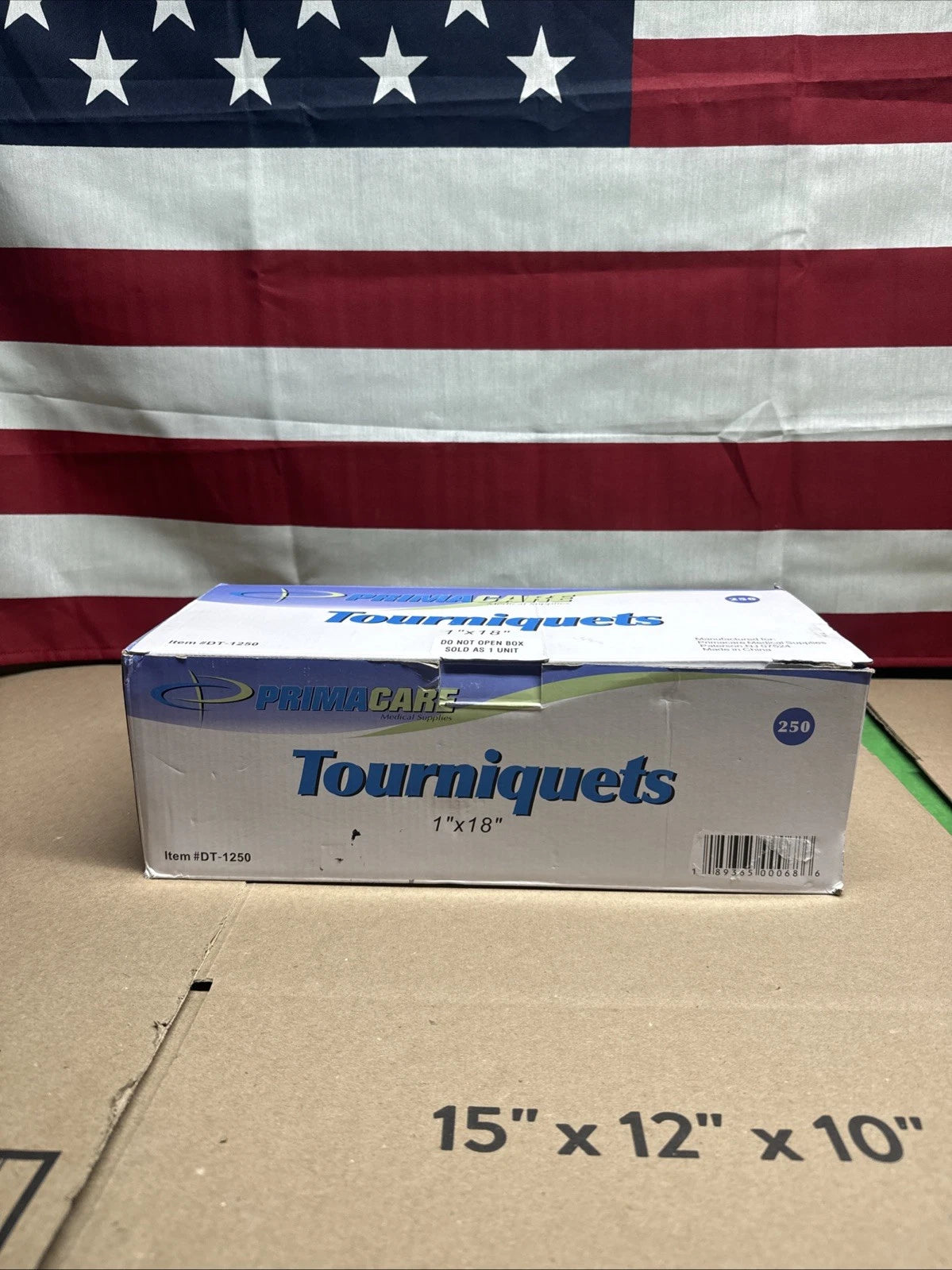 Primacare DT-1250 Pack of 250 First Aid Disposable Tourniquets