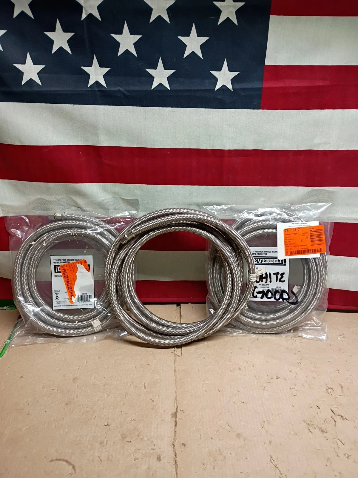 Everbilt 12 ft. Braided Ice Maker Connector