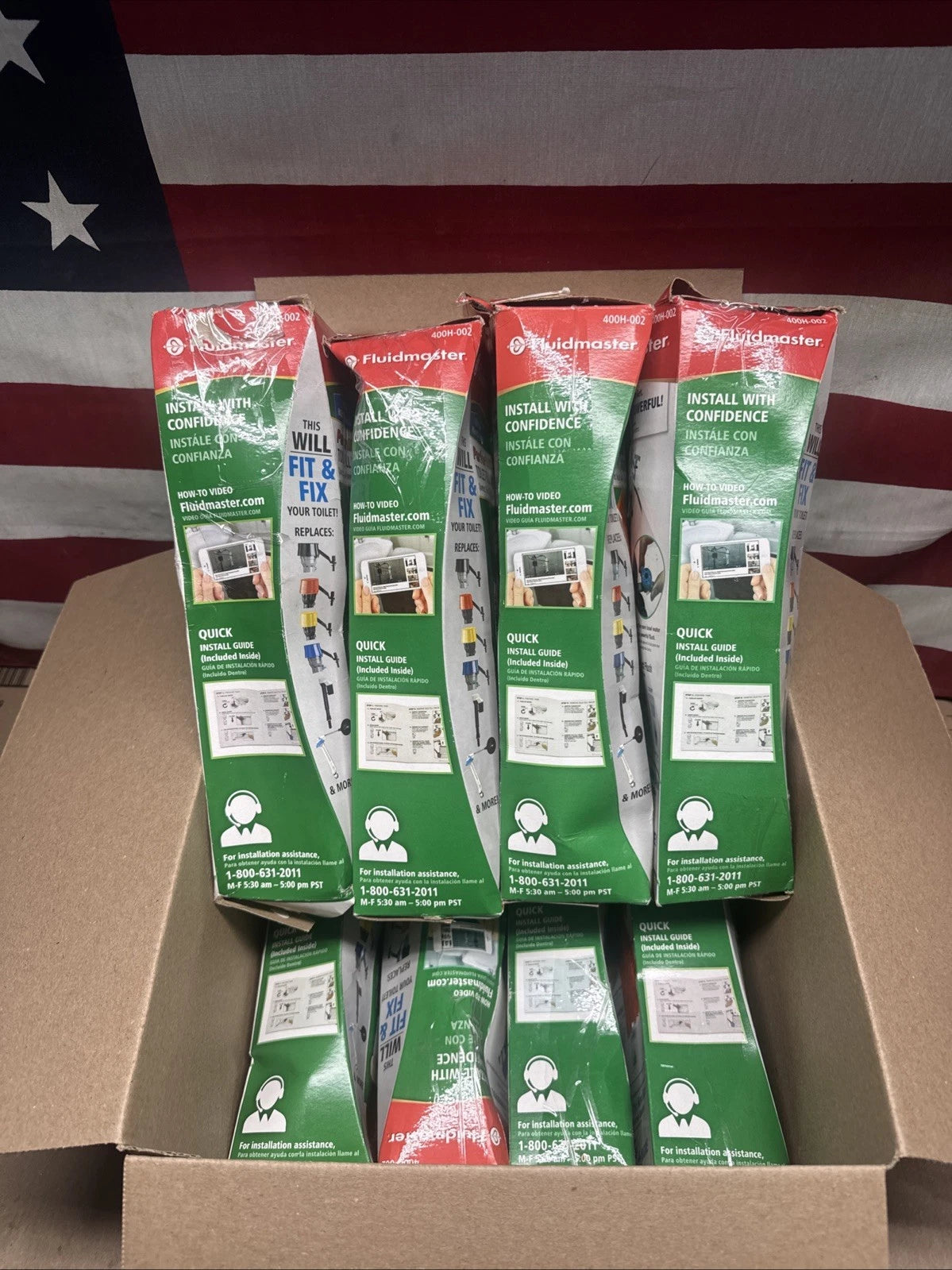 LOT OF 8 Fluidmaster 400H-002 Performax Universal Toilet Fill Valve.