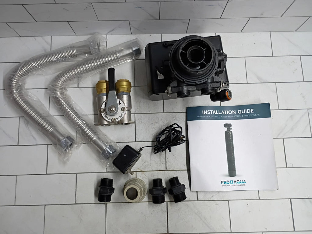 PRO+AQUA PRO-WELL Whole House Well Water Filtration DIGITAL VALVE. Read
